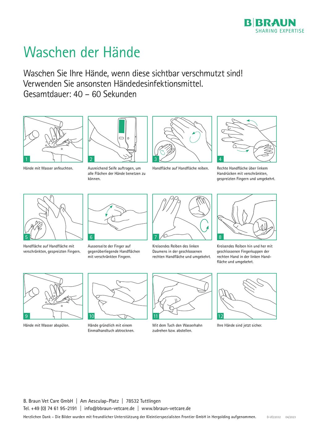 Step-by-Step Anleitung: Waschen der Hände